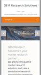 Mobile Screenshot of gemresearchsolutions.com